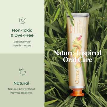 Revitin Toothpaste | Fluoride-Free Prebiotic Citrus Tooth Gel | No SLS, Gluten Free, Dye Free, GMO Free, No Sweeteners | Non-Toxic, Kid Approved