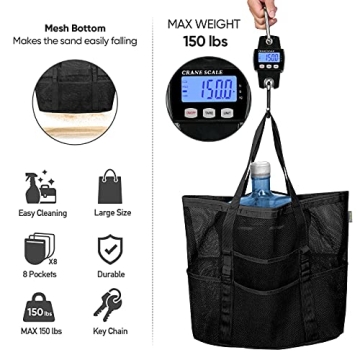 Spacious BALEINE Large Beach Bag - Perfect for All Occasions