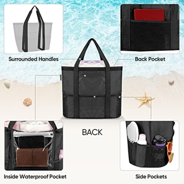 Spacious BALEINE Large Beach Bag - Perfect for All Occasions