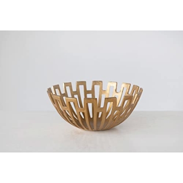 Elegant Vintage Art Deco Decorative Aluminum Bowl