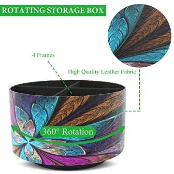 Hennaja 360° Revolving Desk Organizer for Neat Spaces