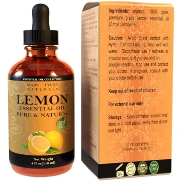 Pure Lemon Essential Oil by Mary Tylor Naturals - 4 oz