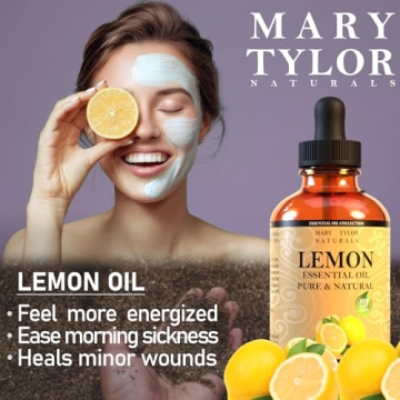 Pure Lemon Essential Oil by Mary Tylor Naturals - 4 oz