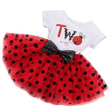 It’s My 1st/2nd Birthday Outfit Toddler Baby Girl ONE Party Tutu Dress for Kids Halloween Pageant ...