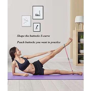 Resistance Band Set for Home Workout and Exercise Equipment