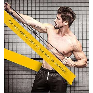 Resistance Band Set for Home Workout and Exercise Equipment