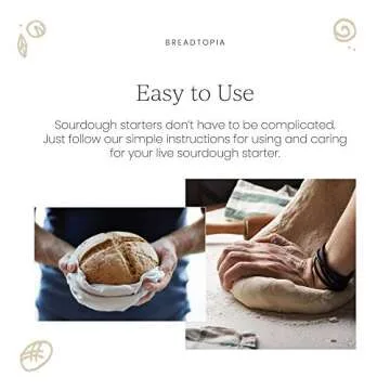Breadtopia Sourdough Starter - Easy Activation and Organic Ingredients