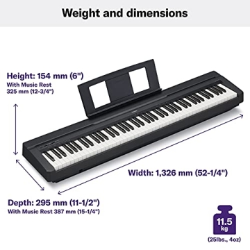 Yamaha P45 & P71 88-Key Weighted Digital Pianos