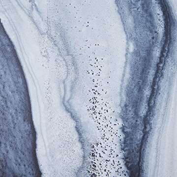 Madison Park Ethereal Wall Art Living Room Décor - Frame Modern Abstract Stretched, Gel Coated Canvas Entry Way Decoration, Ready to Hang Painting for Bedroom, 23.5"W x 29.5"H x 1.625"D , Blue 2 Piece