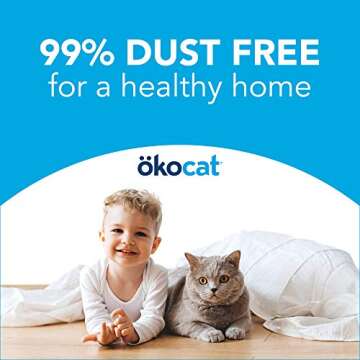 ökocat Original Low-Dust Natural Wood Clumping Cat Litter with Odor Control 16.6 lbs Large