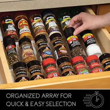 Expandable 3-Tier Spice Organizer for Kitchen and Pantry