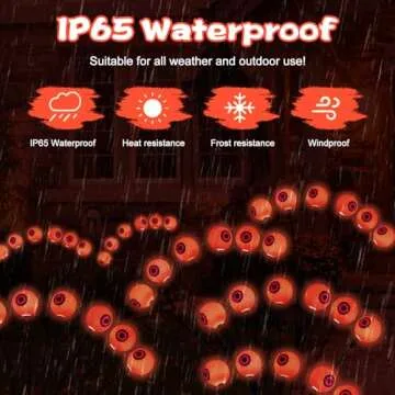 Kucicezu Halloween Solar Eyeball Stake Lights for Outdoor Decor