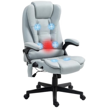 Vinsetto Vibrating Massage Office Chair with Heat