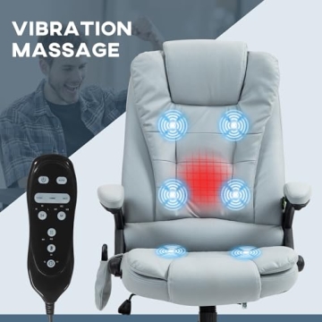 Vinsetto Vibrating Massage Office Chair with Heat