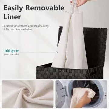 Stylish Foldable Laundry Hamper Basket with Lid