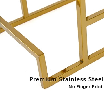 Elegant Polished Gold 3-Layer Wallet Display Rack