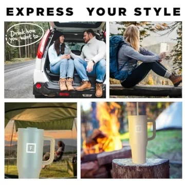 IRON °FLASK Insulated Mug with Straw & Flip Cap