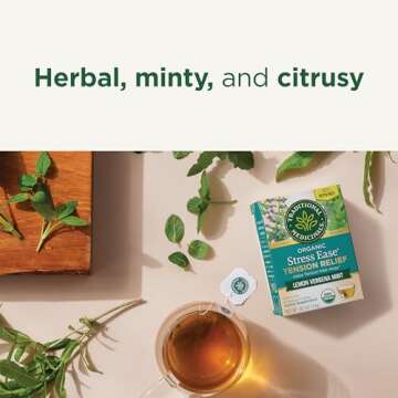 Organic Stress Ease Tea for Relaxation and Calmness