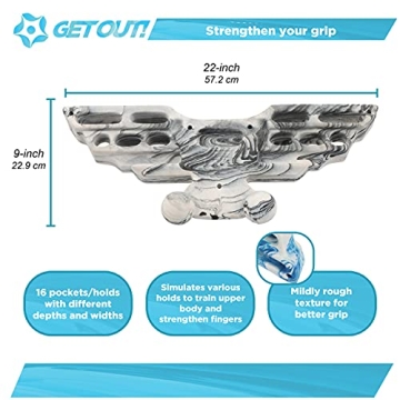 Get Out! Rock Climbing Hangboard - Ultimate Training Tool