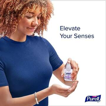 Purell Advanced Hand Sanitizer Gel Infused with Essential Oils, Calming Lavender, 2 fl oz Travel-Siz...