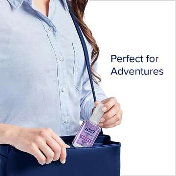 Purell Advanced Hand Sanitizer Gel Infused with Essential Oils, Calming Lavender, 2 fl oz Travel-Size Pump Bottle (Pack of 6), 3905-04-EC