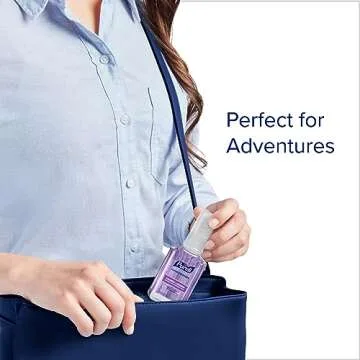 Purell Advanced Hand Sanitizer Gel Infused with Essential Oils, Calming Lavender, 2 fl oz Travel-Size Pump Bottle (Pack of 6), 3905-04-EC