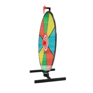 12 Inch Dry Erase Spinning Prize Wheel with Desktop Stand - Interactive Party Game for All Occasions