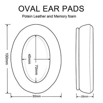 XB900N Ear Pads - Replacement Ear Cushion Compatible with Sony WH-XB900N WHXB900 / WH-CH710N / WH-CH...