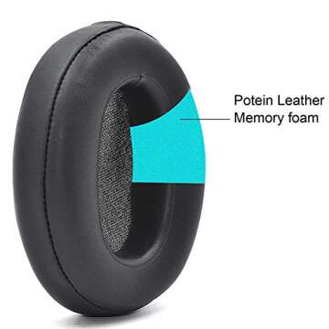 XB900N Ear Pads - Replacement Ear Cushion Compatible with Sony WH-XB900N WHXB900 / WH-CH710N / WH-CH700N (WHCH700N) & MDR-ZX780 (ZX780DC) / MDR-ZX770 (ZX770BN ZX770BT) / MDR-10R (10RNC 10RBT)Headphone