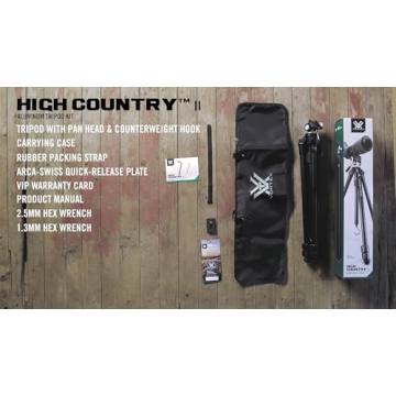 Vortex High Country II Tripod Kit: Versatile & Durable Tripod