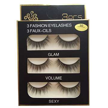 Imported Korea Fiber Faux Mink False Eyelashes - Handmade, Reusable, Long Volume & Natural Look