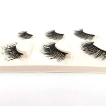 Korea Fiber Reusable Faux Mink False Eyelashes - Dramatic & Natural