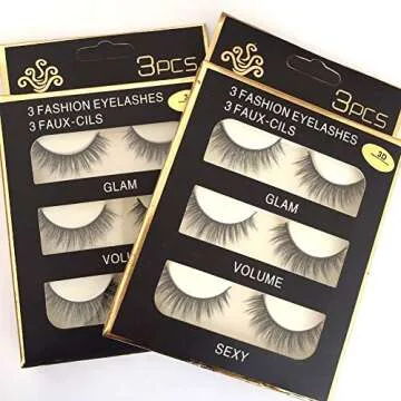 Korea Fiber Reusable Faux Mink False Eyelashes - Dramatic & Natural