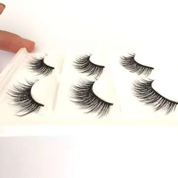 Korea Fiber Reusable Faux Mink False Eyelashes - Dramatic & Natural