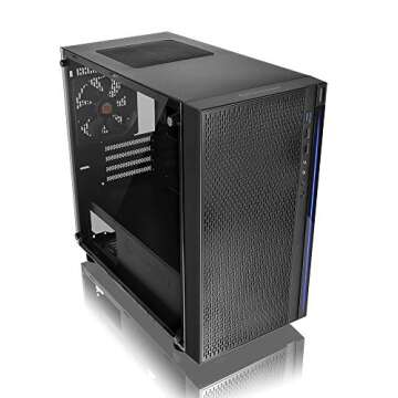 Thermaltake Versa H18 Tempered Glass Black Spcc Micro ATX Gaming Computer Case CA-1J4-00S1WN-01