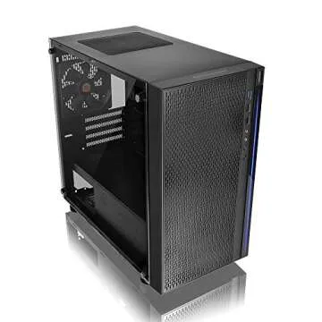Thermaltake Versa H18 Tempered Glass Black Spcc Micro ATX Gaming Computer Case CA-1J4-00S1WN-01