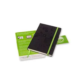 Moleskine Evernote Smart Notebook Large Ruled Black Hard