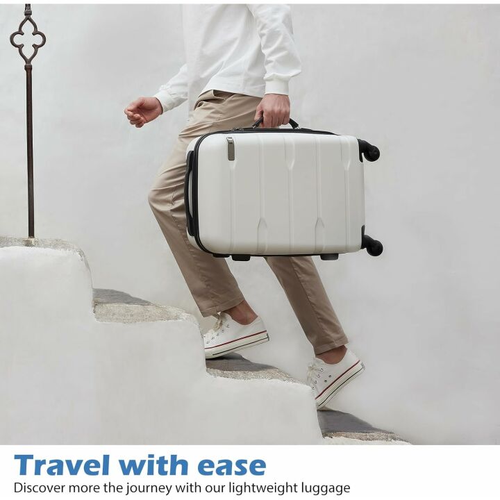 Coolife Expandable Luggage with TSA Lock - Durable Design