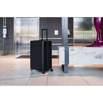 LEVEL8 Elegance 20" & 24" Hardshell Luggage Set - Black