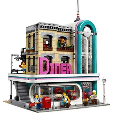 LEGO Creator Expert Downtown Diner Building Kit 2480 Pieces