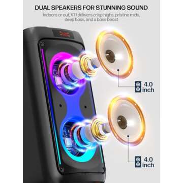 Ultimate Karaoke Machine with Dual Microphones & Lights