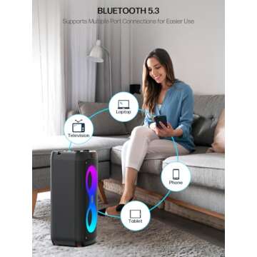 Ultimate Karaoke Machine with Dual Microphones & Lights