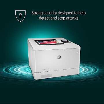 HP Color LaserJet Pro M454dn Printer, Double-Sided Printing & Built-in Ethernet (W1Y44A) White