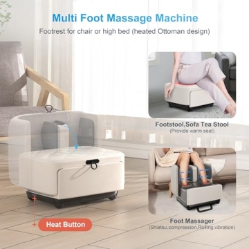 COMFIER 2-in-1 Shiatsu Foot Massager with APP Control