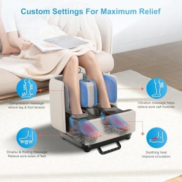 COMFIER 2-in-1 Shiatsu Foot Massager with APP Control