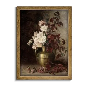 BANMU Moody Flower Prints - Vintage Dark Wall Art for Living Space