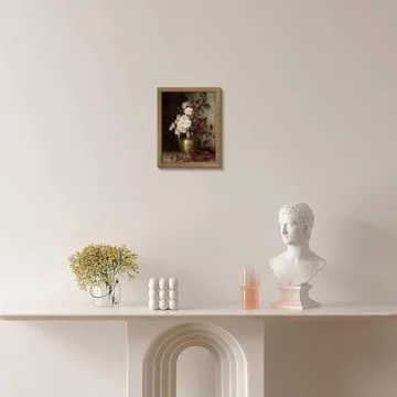 BANMU Moody Floral Prints Dark Vintage Wall Art Canvas