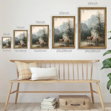 BANMU Moody Floral Prints Dark Vintage Wall Art Canvas