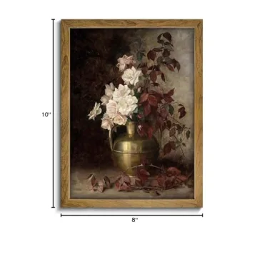 BANMU Moody Floral Prints Dark Vintage Wall Art Canvas