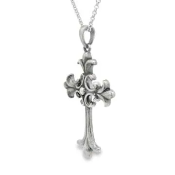 Amazon Essentials womens Sterling Silver Oxidized Celtic Cross Pendant Necklace, 18" (previously Ama...